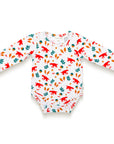 Toddler Boy Long Sleeve Bodysuit - Fox Forest Print