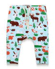 Toddler Boy Slouchy Pants - Forest Animal Print