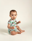 Toddler Boy Slouchy Shorts - Forest Animal Print