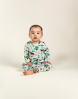 Toddler Boy Slouchy Pants - Forest Animal Print