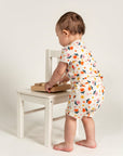 Toddler Girl Slouchy Shorts - Sunny Flower Print