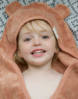 Hooded Baby Towel - Ginger red