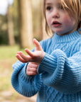 Sky Blue Cable Knitted Jumper