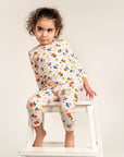 Toddler Girl Slouchy Pants - Sunny Flower Print