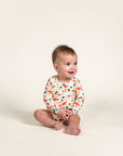 Toddler Boy Long Sleeve Bodysuit - Fox Forest Print