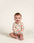 Toddler Boy Long Sleeve Bodysuit - Fox Forest Print