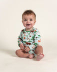 Toddler Boy Long Sleeve Bodysuit - Forest Animal Print