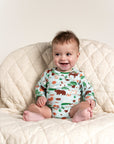 Toddler Boy Long Sleeve Bodysuit - Forest Animal Print