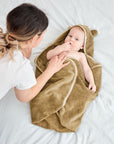 Hooded Baby Towel - Brown Sugar