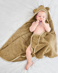 Hooded Baby Towel - Brown Sugar