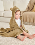 Hooded Baby Towel - Brown Sugar