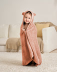 Hooded Baby Towel - Ginger red