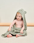 Hooded Baby Towel - Mountain Sage