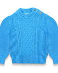 Sky Blue Cable Knitted Jumper