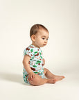 Toddler Boy Slouchy Shorts - Forest Animal Print