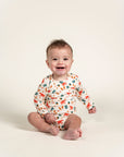 Toddler Boy Long Sleeve Bodysuit - Fox Forest Print