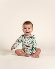 Toddler Boy Long Sleeve Bodysuit - Forest Animal Print